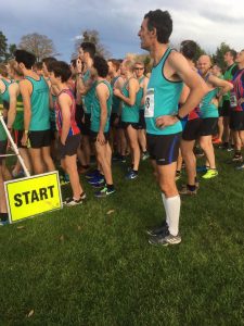 Men lining up for XC