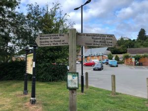 Start of the North Worcestershire Path